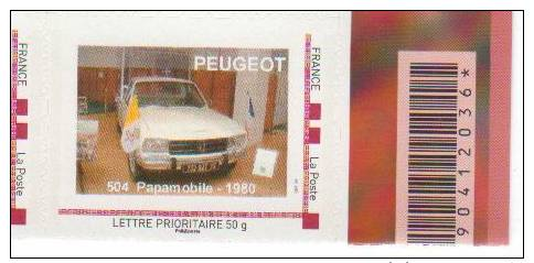 Doubs  -  Sochaux   - Peugeot  504 Papamobile  1980 - Other & Unclassified