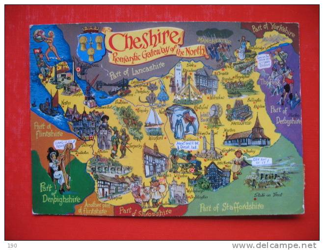 CHESHIRE,MAP - Andere & Zonder Classificatie