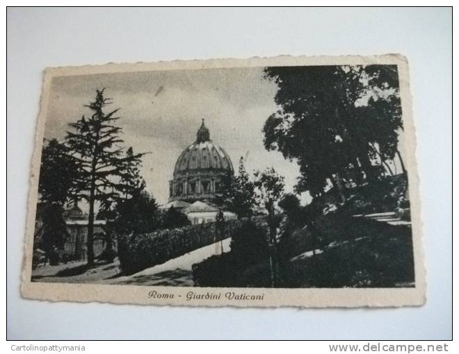 Roma Giardini Vaticani Francobollo Commemorativo Armi E Cuori - Parken & Tuinen