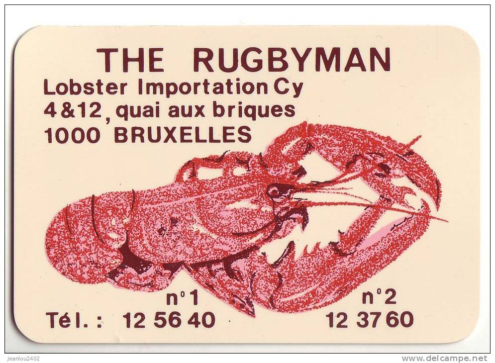 CALENDRIER 1973 - "THE RUGBYMAN" - BRUXELLES - Small : 1971-80