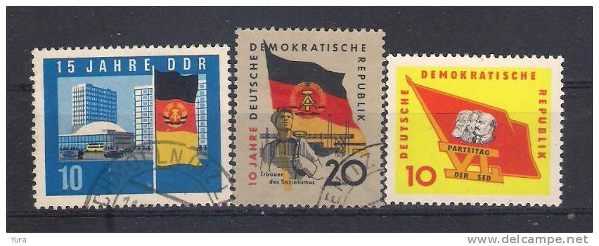 DDR   3 Different   MNH,used  (a3p27) - Timbres