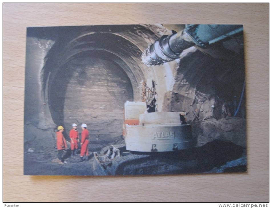 CPM Eurotunnel - Les Travaux De Lower Shakespeare Cliff, Mai 1988 - Opere D'Arte