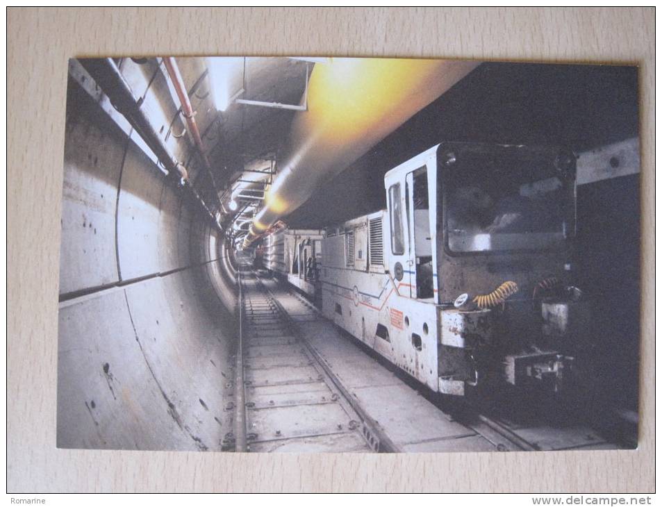 CPM Eurotunnel - Locomotive Dans La Galerie De Service, Site De Lower Shakespeare Cliff, Mai 1988 - Ouvrages D'Art