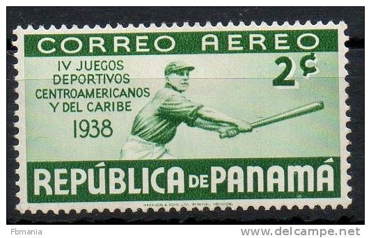 Panama 1938 - Giochi Centroamericani Central American Games Baseball MH * - Panamá