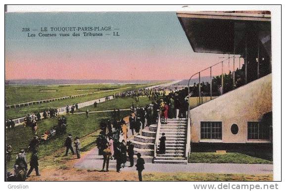 LE TOUQUET PARIS PLAGE 238 LES COURSES VUES DES TRIBUNES - Le Touquet