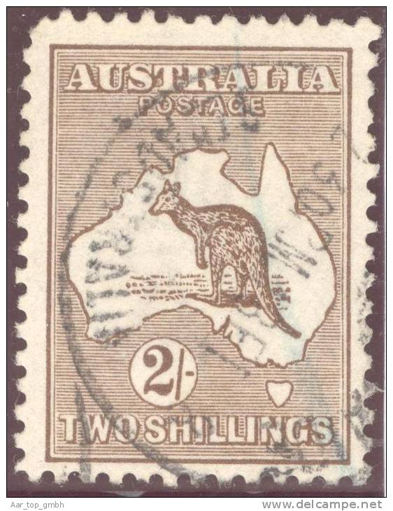 Australien 1929 Two Shilling Lilabraun Mi#85 Gestempelt - Gebraucht