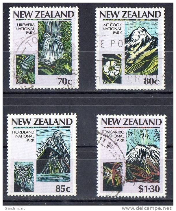 New Zealand 1987 National Parks Set Of 4 Used - Used Stamps