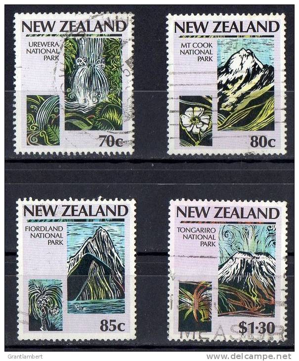 New Zealand 1987 National Parks Set Of 4 Used - - Used Stamps