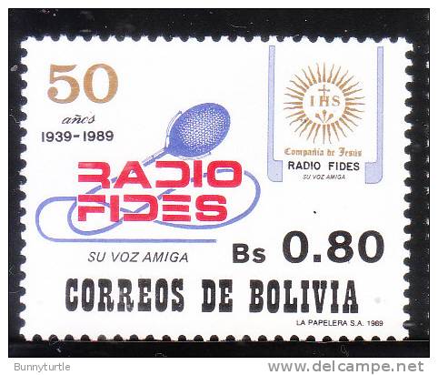 Bolivia 1989 Radio FIDES MNH - Bolivië