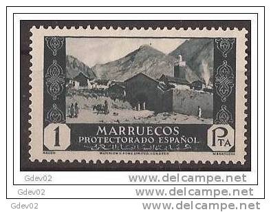 MA143-LB063TRI.Maroc  Marocco MARRUECOS ESPAÑOL VISTAS Y PAISAJES.1933/5. (Ed 143**) Sin Charnela LUJO RARO - Islam