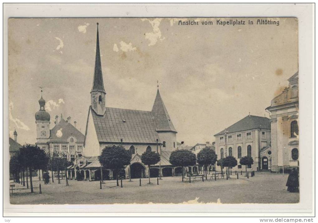 Altötting -  Ansicht Vom  Kapellplatz , Ungelaufen Ca 1910 - Altoetting