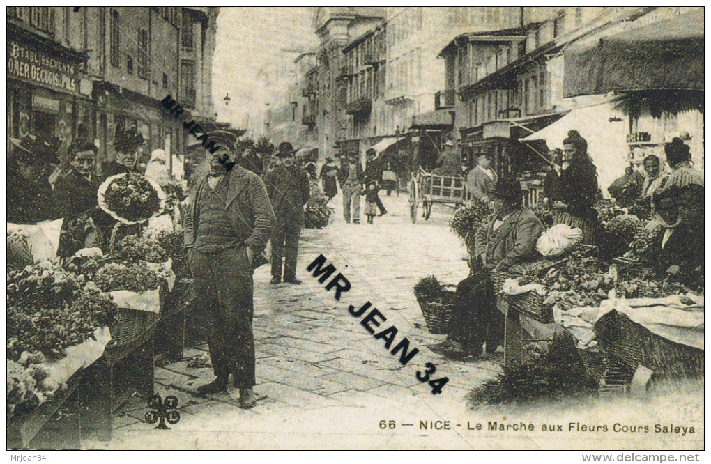 06 REPRODUCTION NICE Marché Aux Fleurs Cours SALAYA Ets OMER DECUGIS - Marchés, Fêtes