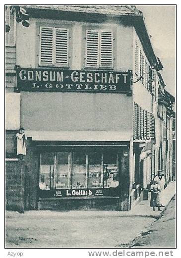67 - GRUSS Aus WASSELNHEIM - WASSELONNE - Consum L. GOTTLIEB - Judaica ? -  - 3 Scans - Wasselonne