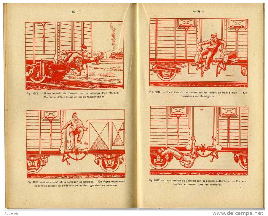 EXTRAITS DU REGLEMENT N 1   -  SECURITE DU PERSONNEL  -  1950 - Railway & Tramway