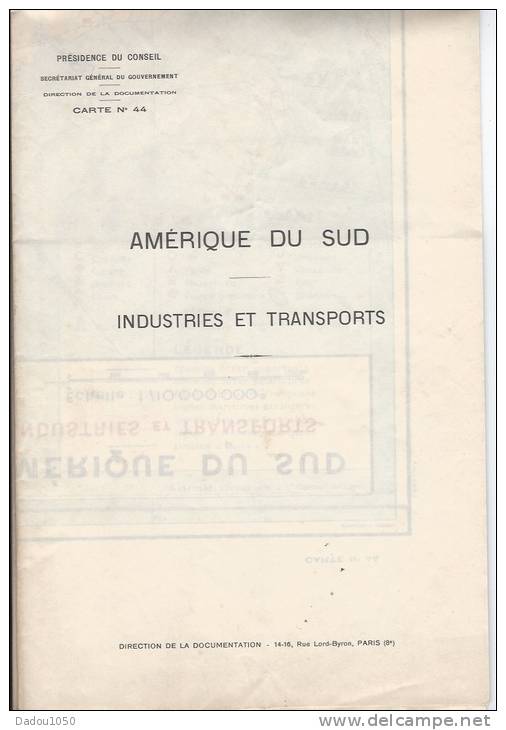 2 CARTES Amérique Du Sud - Autres & Non Classés