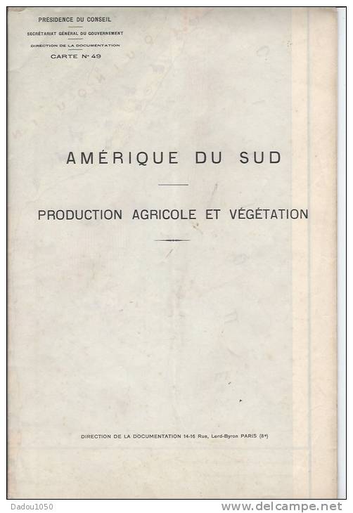 2 CARTES Amérique Du Sud - Autres & Non Classés