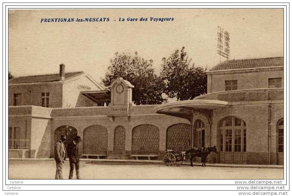 34-FRONTIGNAN-les-MUSCATS   -La  Gare Des Voyageurs-animée - Frontignan