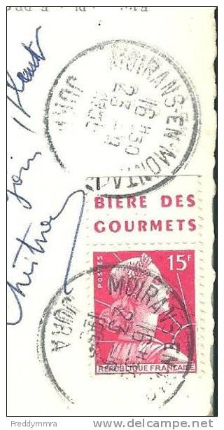 France: 1011a Sur Carte Postale Pour La Belgique - Bières