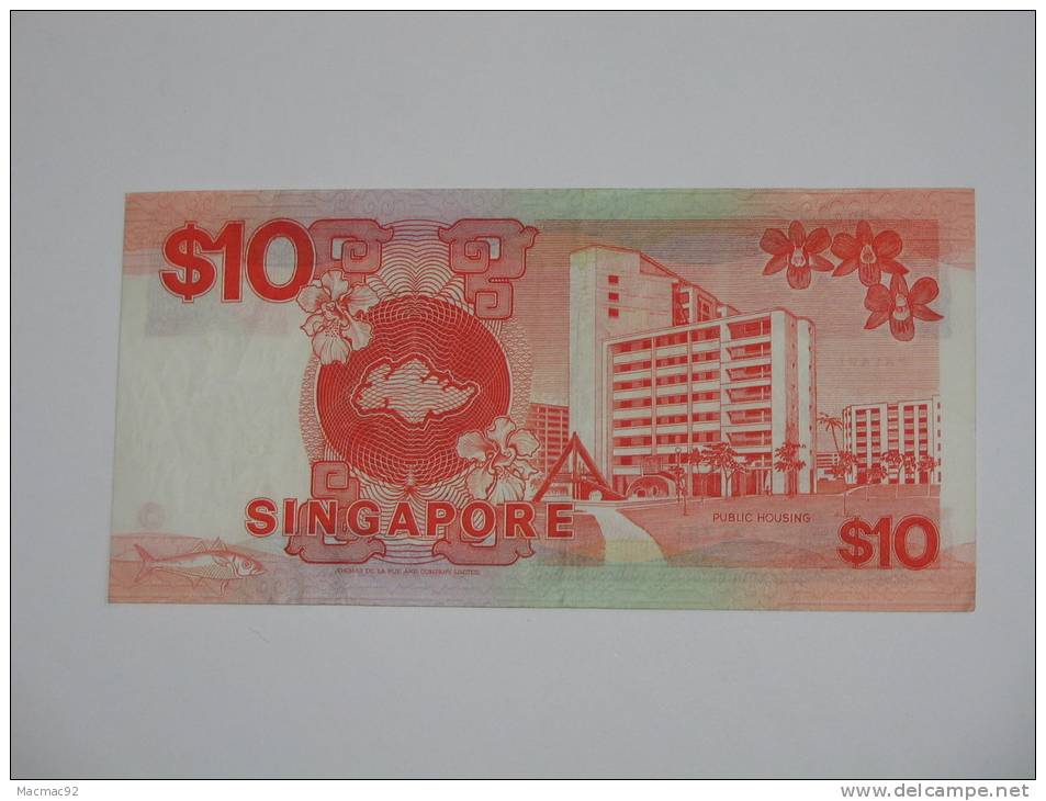 10 Ten  Dollars 1988 - SINGAPOUR - This Note Is Legal Tender For Singapore - Singapour