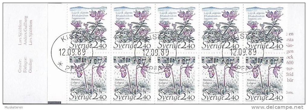 Sweden 1989 MH-MiNr. 143 Natur - Nationalparks Booklet Markenhäftchen Used !! - Blocks & Sheetlets