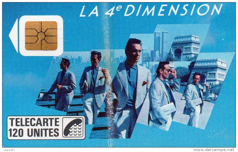 TELECARTE F 39 410 4ème Dimension - Hommes - 1988