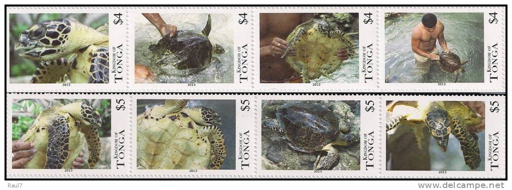 TONGA - 2013 - Faune Marine, Tortues -  8v Neufs // Mnh // - Tonga (1970-...)