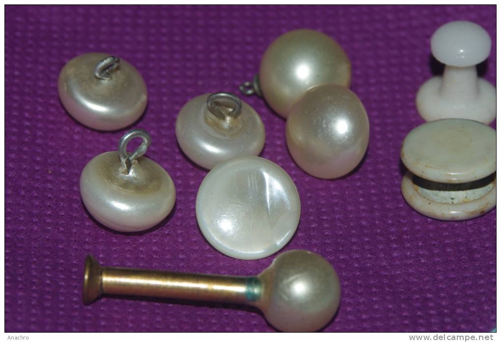 Splendides BOUTONS NACRE  Pour Corsage / LOT De 10 - Buttons