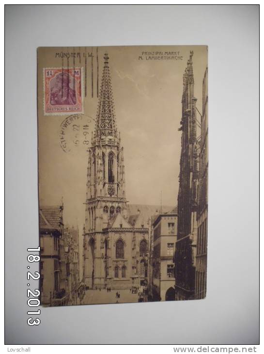 Münster I. W. - Prinzipal Markt. (16 - 6 - 1922) - Munster