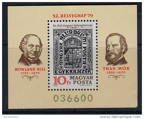 A5128 HUNGARY 1979,  SG 323-5  Rowland Hill Centenary, MNH - Ongebruikt