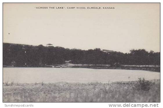 Kansas Elmdale Camp Wood Across The Lake Artvue - Sonstige & Ohne Zuordnung