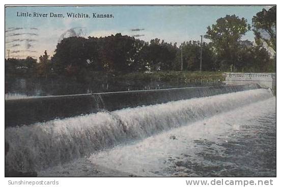 Kansas Wichita Little River Dam - Wichita