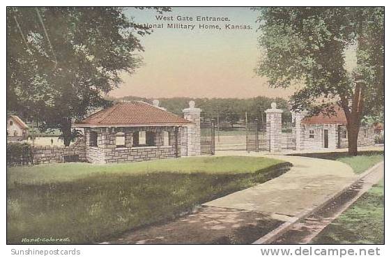 Kansas National Military Home Entrance West Gate Albertype - Andere & Zonder Classificatie
