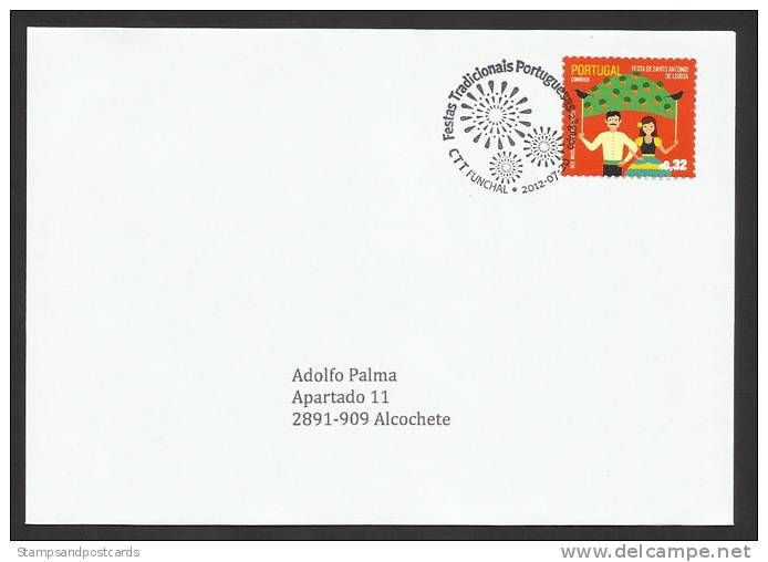 Portugal Fêtes Traditionnelles FDC Avec Cachet Madère 2012 Traditional Festivals Madeira Postmark FDC - FDC