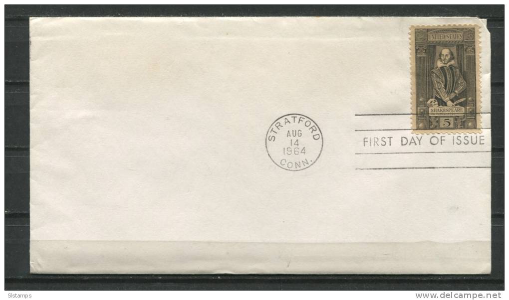 USA 1964 Cover First Day Of Issue Shakespeare - Postal History