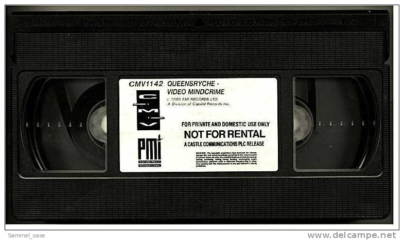 VHS Musikvideo   -   Queensryche  Video : Mindcrime  - CMV 1142 - Von Ca. 1985 - Concert & Music