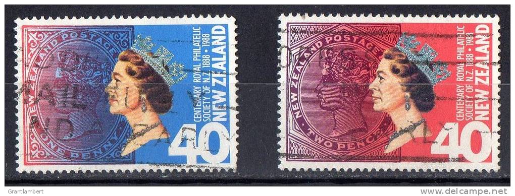 New Zealand 1988 Royal Philatelic Society Set Of 2 Used - Used Stamps