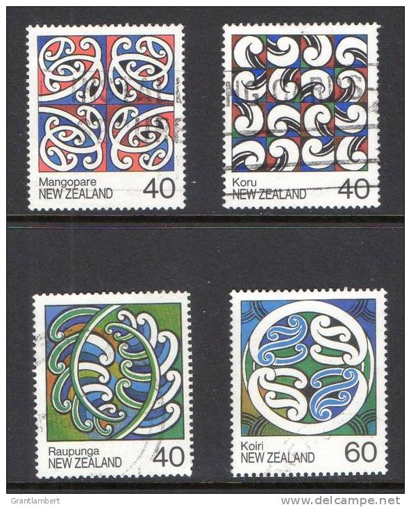 New Zealand 1988 Maori Rafter Paintings Set Of 4 Used - Used Stamps