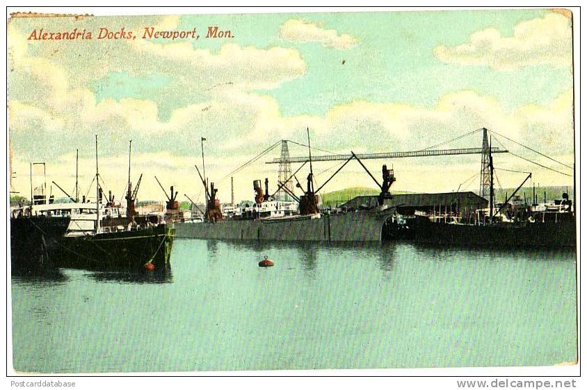 Alexandra Docks, Newport, Mon. - & Boat - Monmouthshire
