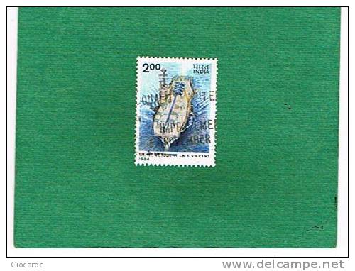 INDIA  -  SG 1184 -  1986  /  SHIPS: I.N.S. VIKRANT AIRCRAFT CARRIER   -  USED - Oblitérés