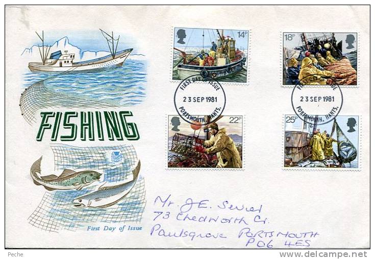 Cachet 1er Jour -Fishing 1981- Grande Bretagne- - Other & Unclassified