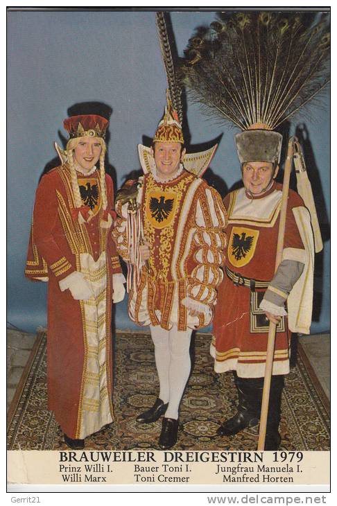 5024 PULHEIM - BRAUWEILER, Karneval 1979 Dreigestirn - Pulheim