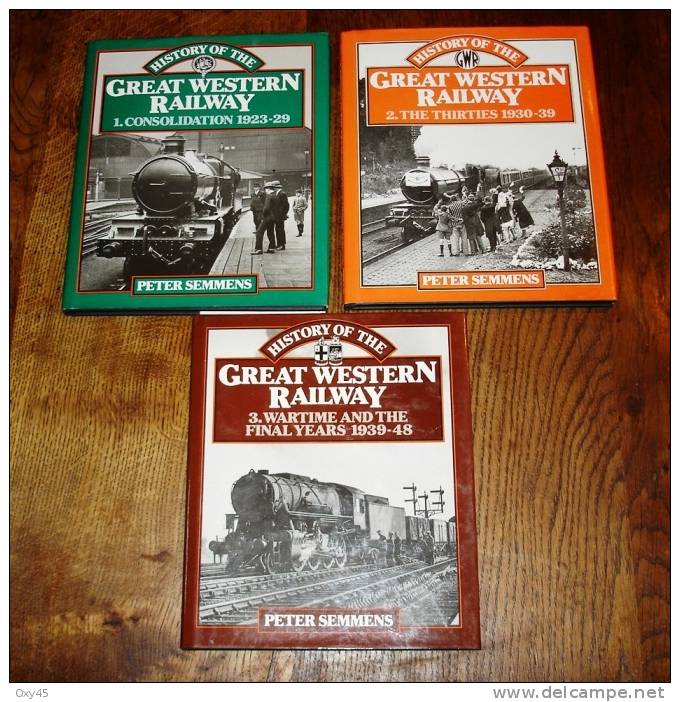 3 Livre - History Of The Great Western Railway ( Train Anglais ) - Railway