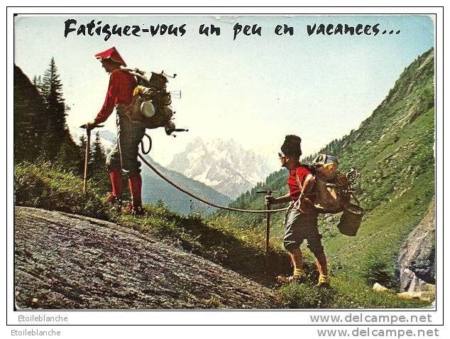 CPM Sport - Escalade En Montagne, Cordée / Fatiguez Vous Un Peu En Vacances ... /  1967 THONES (74) - Climbing