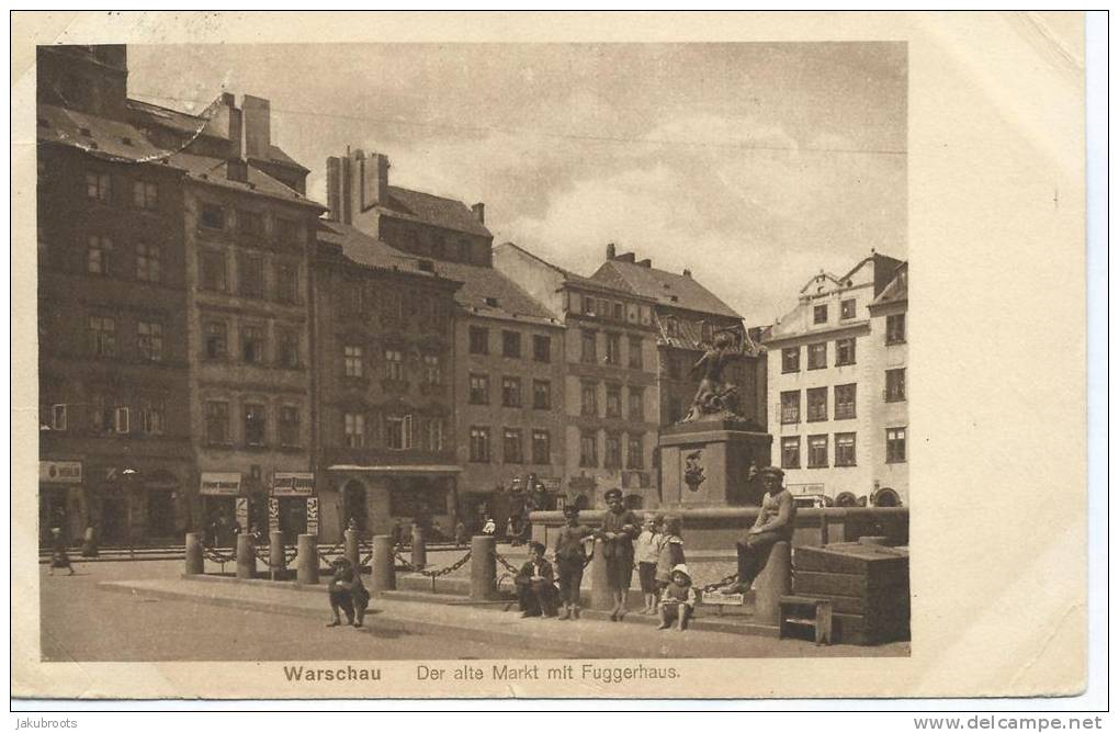 JULY 1916. GERMAN  OCCUPATION. FELDPOST ILLUSTRATED  WARSHAU--BRANDENBURG - Lettres & Documents