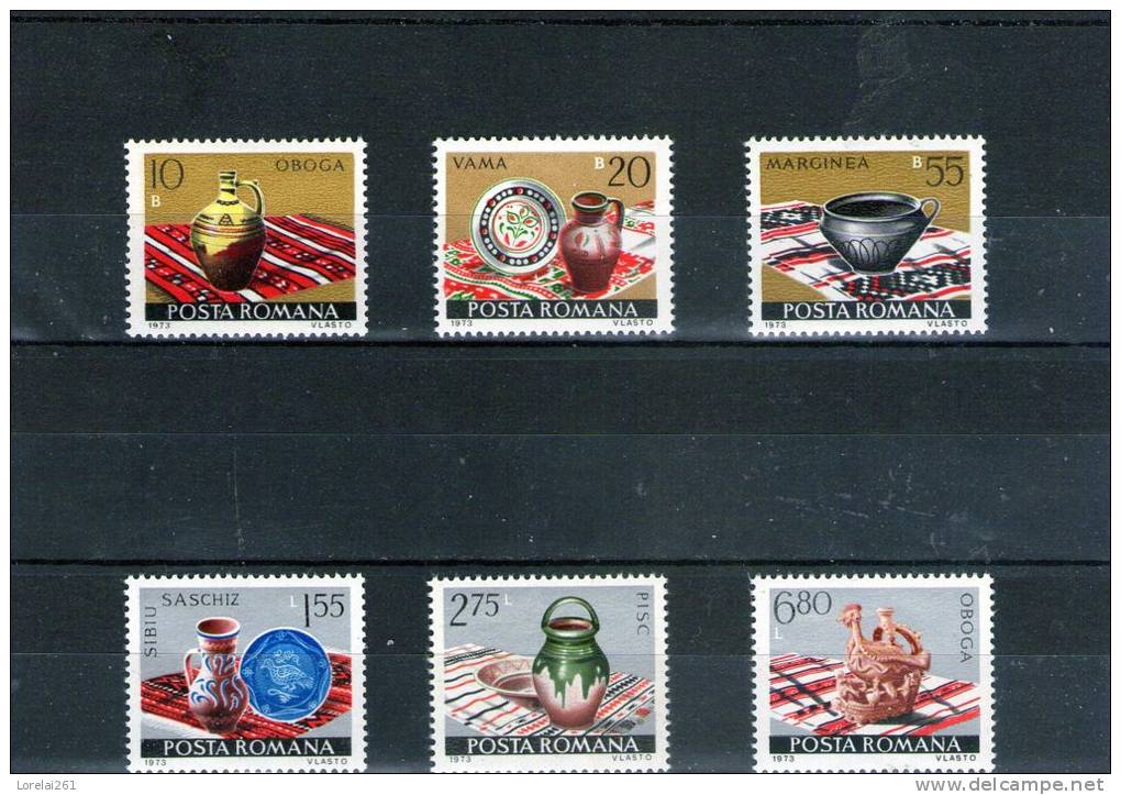 1973 CERAMIQUES YV= 2809/2814 Et Mi No 3134/3139 MNH - Ungebraucht