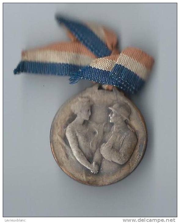 Journées De Poilus/République Et Soldat/Médaille Bronze Argenté /1917          POIL39 - France