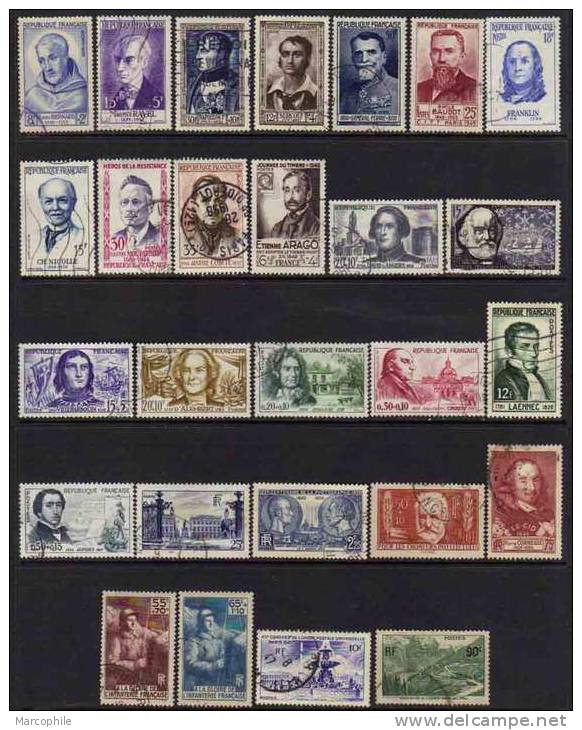 FRANCE / BEAU LOT OBLITERE / COTE > A 100.00 EUROS (ref 4342) - Collections