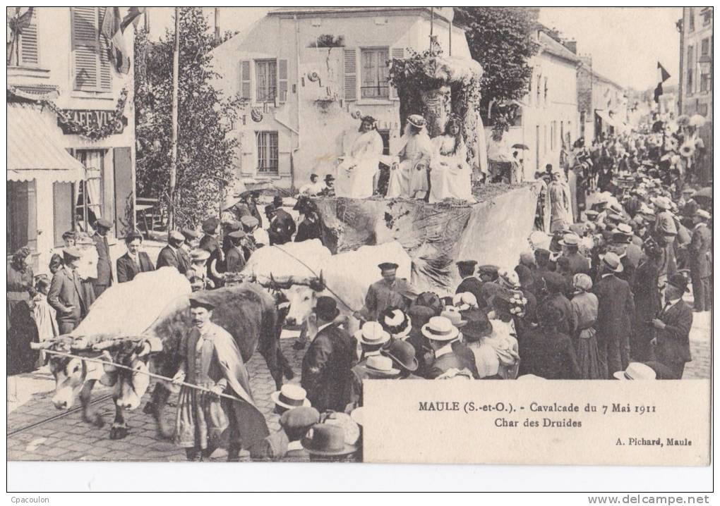 Maule - Cavalcade Du 7 Mai 1911 - Char Des Druides [10174M78] - Maule