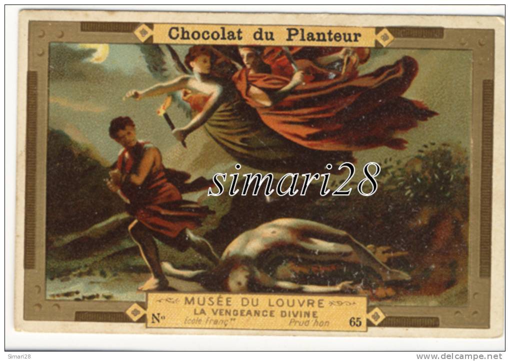 CHROMO CHOCOLAT DU PLANTEUR - N° 65 - MUSEE DU LOUVRE - LA VENGEANCE DIVINE - Autres & Non Classés