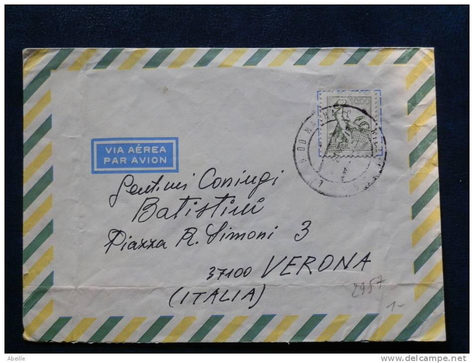 A2957  LETTRE POUR ITALIE - Briefe U. Dokumente